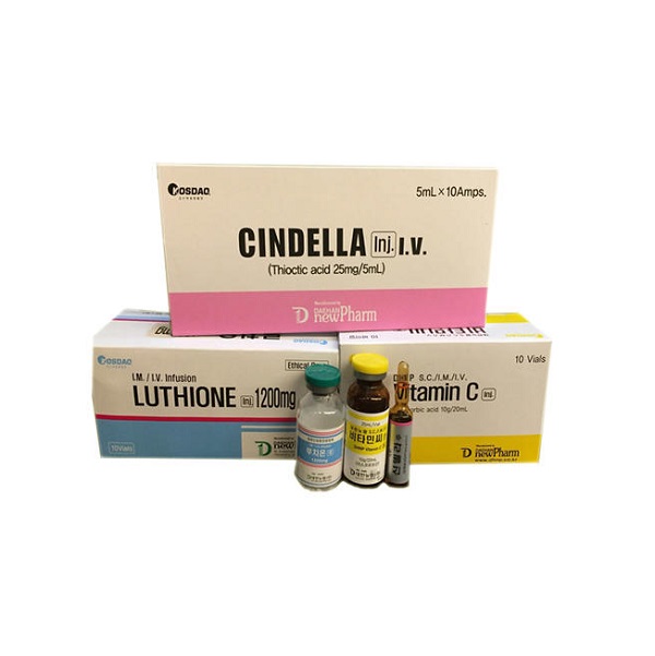 Cindella Whitening Injection (SET: Luthione + Cindella + Vitamin C)